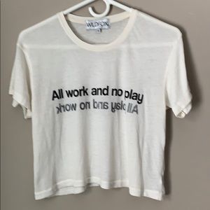 Adorable Wildfox cropped Tee NWOT